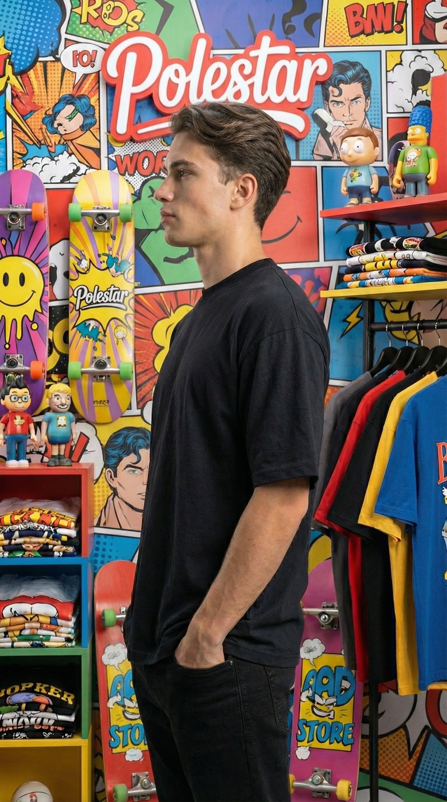 The 280 Noir | Heavyweight French Terry Oversized Tee