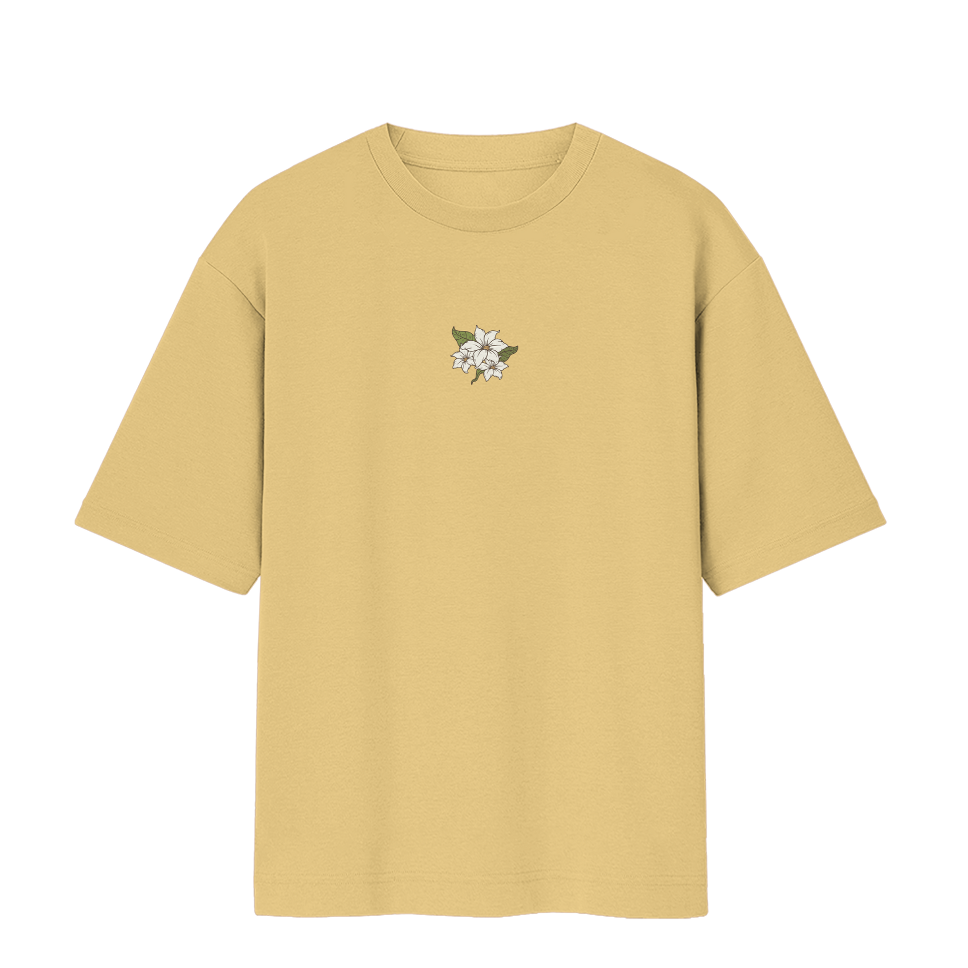 Lily Bloom Oversized Tee – Sand Beige