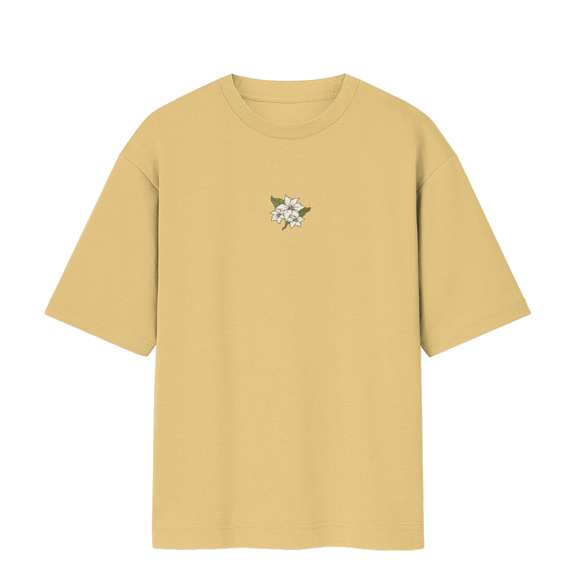 Lily Bloom Oversized Tee – Sand Beige