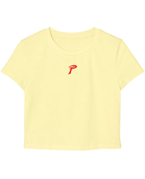 Butter Yellow Baby Tee Front Design