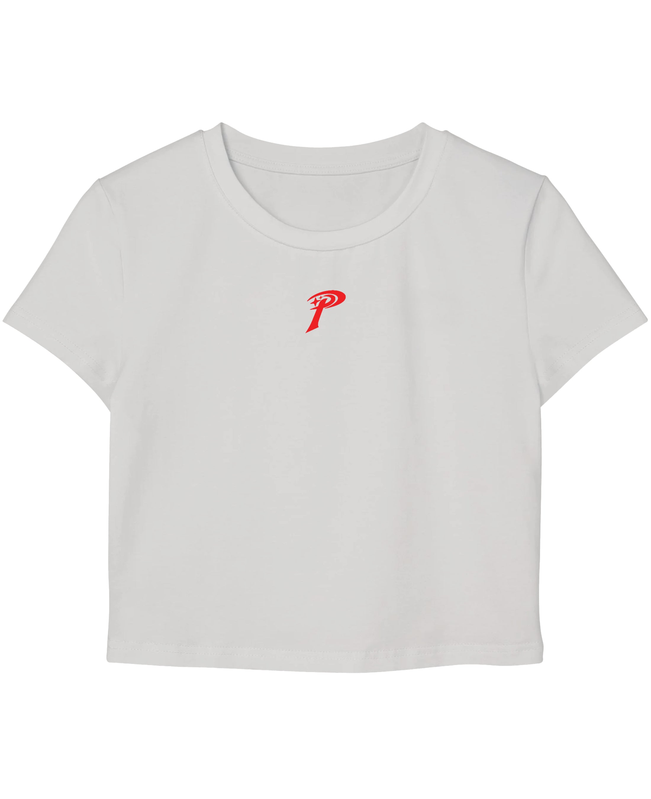 White Baby Tee Front Design