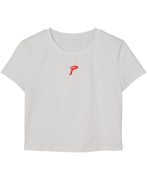White Baby Tee Front Design