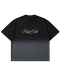 Black Ombré Wash Boxy Fit T-shirt Front Design