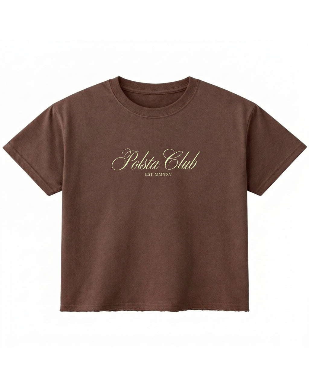 Brown Boxy Fit T-shirt Front Design