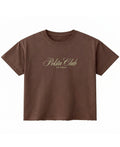 Brown Boxy Fit T-shirt Front Design