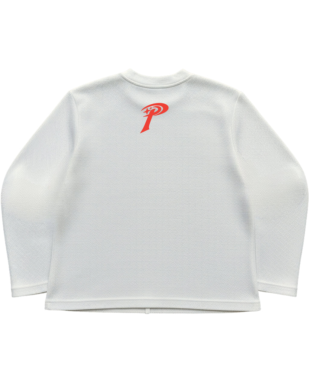 Off-white waffle knit oversized full-sleeve Back Design