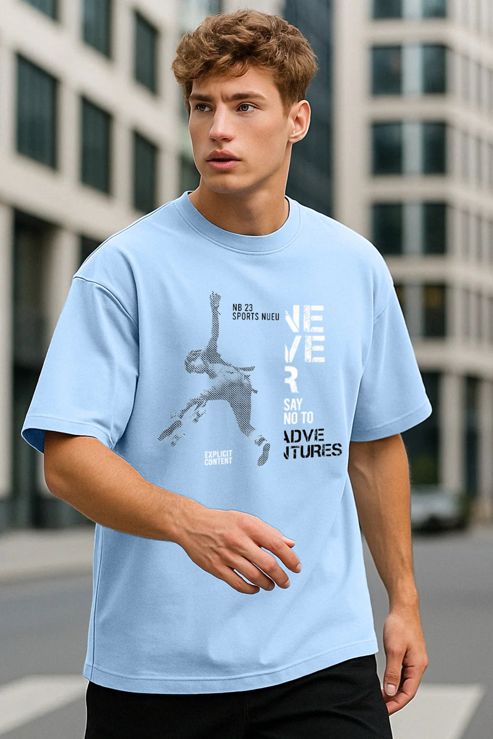 Never Say No Graphic Tee – Skater Spirit Edition